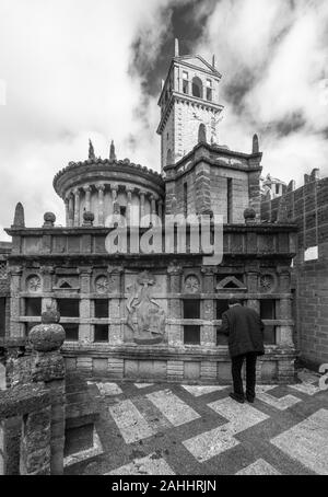 Scarzuola di Montegiove (Ombrie, Italie) - Un ancien sanctuaire catholique dans le pays d''Ombrie, à l'intérieur qui est l'idéal de la ville ésotérique Banque D'Images