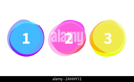 Les cadres de couleur, jeu de frontières, collection de spot, taches, cercle transparent frame vector, blots Illustration de Vecteur