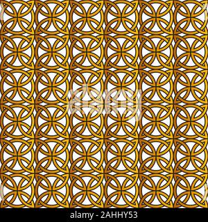 Or, motif celtique transparente motif géométrique, Celtic vector ornament Illustration de Vecteur