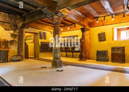 Fort de Shigar à couper le souffle pittoresque complexe Vue de l'intérieur de la salle de séjour lumineux Banque D'Images