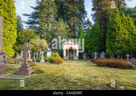 Mausolée de Sir William Richard Drake dans le sud, cimetière cimetière cimetière de Brookwood, pâlit, Brookwood, près de Woking, Surrey, Angleterre du Sud-Est, Royaume-Uni Banque D'Images