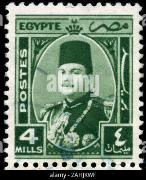 Le roi Farouk (1920-1965) Banque D'Images