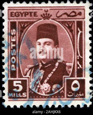 Le roi Farouk (1920-1965) Banque D'Images