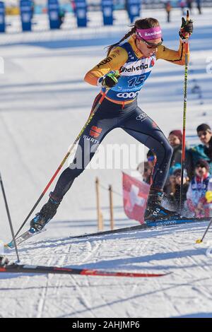 Le Lenzerheide, Schweiz, 29. Dezember 2019. Sofie Krehl beim - Sprint suis FIS Ski Weltcup Tour de Ski Lenzerheide Lenzerheide en 2019. Banque D'Images