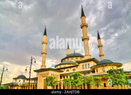 L'intérieur de la mosquée Bestepe complexe présidentiel à Ankara, Turquie Banque D'Images