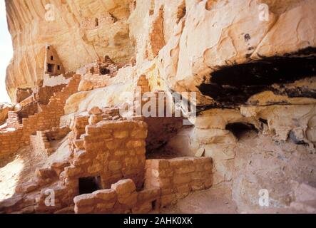 Maison longue, Mesa Verde, Colorado Banque D'Images