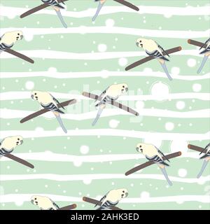 Dessiné à la main avec motif transparent beautiful couple d'oiseaux assis sur une branche.Idéal pour mariage cartes, cartes postales, t-shirts, suite nuptiale invitations, broch Illustration de Vecteur