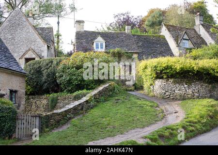 Bibury village dans les Cotswolds, England, UK Banque D'Images