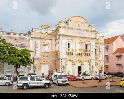 Cartagena de Indias - Colombie, Novembre 13, 2019 - Théâtre Heredia à Cartagena de Indias, Colombie Banque D'Images