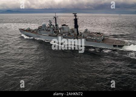 Le Type 42 destroyer HMS Southampton (1981 - 2009) Banque D'Images