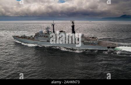 Le Type 42 destroyer HMS Southampton (1981 - 2009) Banque D'Images