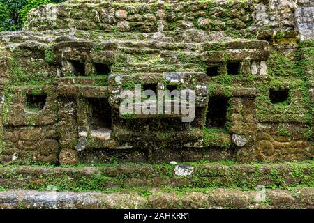 Réserve archéologique Lamanai ruines maya Temple Jaguar jungle Belize Banque D'Images