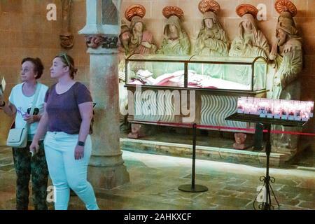 Tarragona Espagne, Latino-hispanique, Catalogne Catalunya, Basilique de la cathédrale métropolitaine, Basilique Catedral, église catholique, intérieur, Chapelle de Banque D'Images