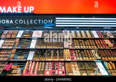 Singapour - avril 03, 2019 : interior shot de Sephora store à Singapour. Banque D'Images