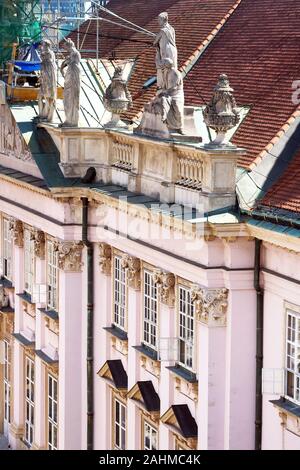 Vue de dessus du primat s Palace dans la vieille ville de Bratislava, Slovaquie Banque D'Images