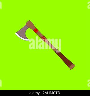 Axes axes télévision style vector. Cartoon, mignon, télévision couleur, modifiable, complet, les enfants de l'affiche livre. Illustration de Vecteur