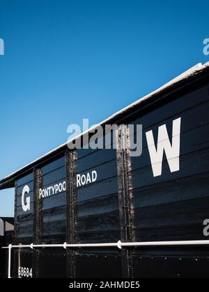 Crapaud A 20 T Brake Van, Didcot Railway Center, Oxfordshire, Angleterre, Royaume-Uni, GB. Banque D'Images