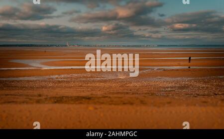 Appley, plage de Ryde, Isle of Wight Angleterre Grande-bretagne Banque D'Images