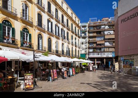 La Plaza de la Merced à Malaga, Espagne Banque D'Images