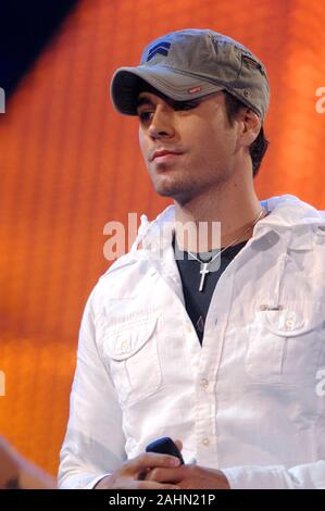 Vérone Italie 09/07/2007 : Enrique Iglesias en concert au cours de l'événement musical Festivalbar '2007'. Banque D'Images