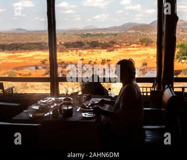 Kilaguni Serena Safari Lodge Kenta Banque D'Images