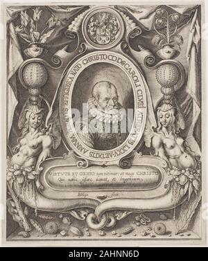 Jacob de Gheyn, II. Carolus Clusius. 1596-1606. Aux Pays-Bas. Gravure, tamponner avec, en noir sur papier vergé crème Jacques de Gheyn formés comme un verre, peintre miniaturiste, et finalement comme graveur en vertu de Hendrick Goltzius. C'est seulement vers 1600 qu'il s'est tourné à partir de la gravure à la peinture. Carolus Clusius, ici, était un botaniste français qui, dans ses dernières années, cam à Leiden, où la culture de tulipes a marqué le début de la Dutch tulip-ampoule de l'industrie. Banque D'Images