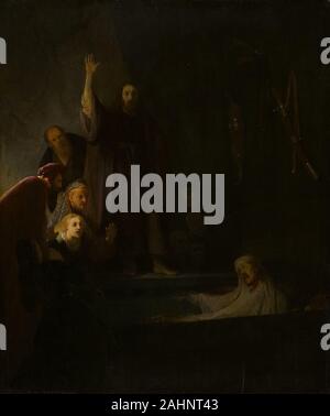 Disciple de Rembrandt van Rijn. La résurrection de Lazare. 1630-1635. La Hollande. Huile sur panneau Banque D'Images