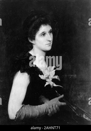 Jules-Élie Delaunay. Portrait de madame Charles L. Hutchinson. 1890. La France. Huile sur toile Banque D'Images