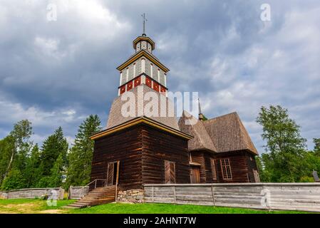 Ancienne église en bois de Petajavesi dans la région de Jyväskylä Finlande centrale. UNESCO World Heritage Site. Banque D'Images