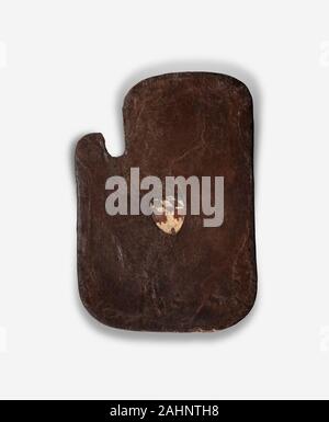 Bouclier de joutes (Stecktarge) avec le blason de la ville de Deggendorf. 1440-1470. La Saxe. Bois, fer, cuir, toile, gesso, peinture et Banque D'Images