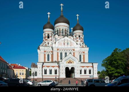 La cathédrale Alexandre Nevski, Tallinn, Estonie, pays Baltes, Europe / Alexander Newski, cathédrale orthodoxe russe, la colline de Toompea |Alexander Newski Kat Banque D'Images