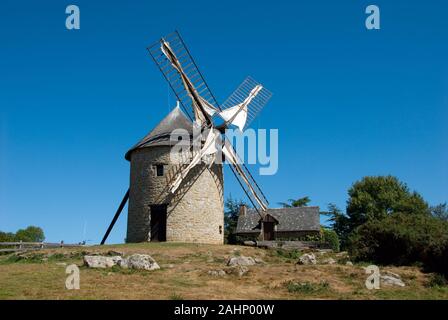 Frankreich, Bretagne, Mont-Dol, Muehle, Windmuehle Banque D'Images