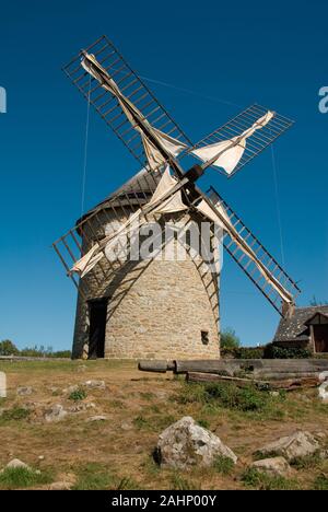 Frankreich, Bretagne, Mont-Dol, Muehle, Windmuehle Banque D'Images