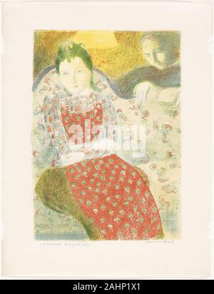 Maurice Denis. Sur le canapé, de l'argent pâle 10 Plaque de l'amour. 1898-1899. La France. Lithographie en rouge, vert, bleu et jaune sur papier vélin ivoire clair Banque D'Images