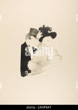 Henri de Toulouse-Lautrec. Au Concert. 1896. La France. Zincograph sur vélin crème Banque D'Images
