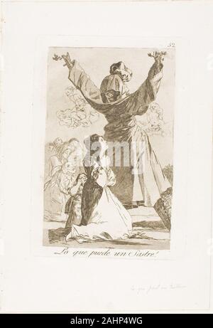 Francisco José de Goya y Lucientes. Ce qu'un tailleur peut faire !, Los Caprichos de plaque 52. 1797-1799. L'Espagne. Eau-forte et aquatinte sur papier vergé ivoire Banque D'Images