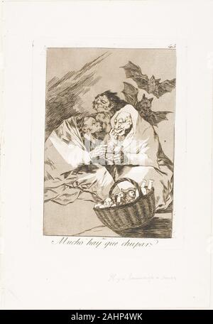 Francisco José de Goya y Lucientes. Il y a beaucoup de sucer, la plaque 45 de Los Caprichos. 1797-1799. L'Espagne. Eau-forte et aquatinte sur papier vergé ivoire Banque D'Images