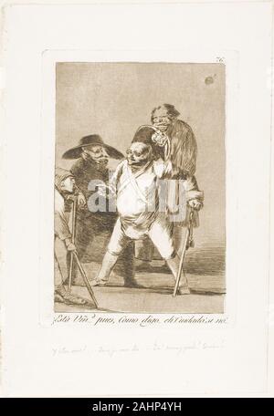Francisco José de Goya y Lucientes. Vous comprenez ... eh bien, comme je dis... eh ! Regardez dehors ! Sinon..., la plaque 76 de Los Caprichos. 1797-1799. L'Espagne. Eau-forte et aquatinte sur papier vergé ivoire Banque D'Images