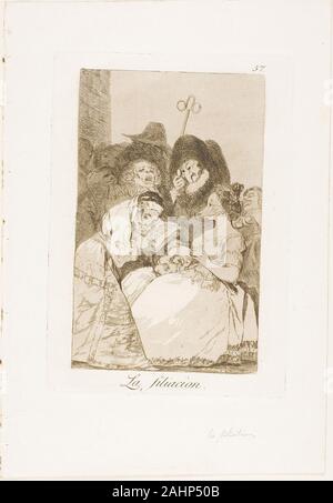 Francisco José de Goya y Lucientes. La filiation, la plaque 57 de Los Caprichos. 1797-1799. L'Espagne. Eau-forte et aquatinte sur papier vergé ivoire Banque D'Images