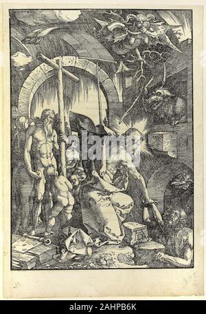 Albrecht Dürer. Les terribles de l'enfer, de la grande passion. 1510. L'Allemagne. Gravure en noir sur papier vergé ivoire Banque D'Images