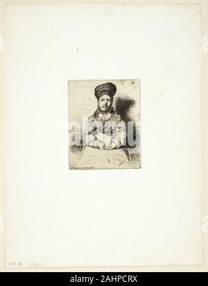 James McNeill Whistler. La Rétameuse. 1858. United States. Avec gravure foul de mordre dans l'encre noire sur papier crème Chine, fixées sur papier vélin ivoire (Chine collé) Banque D'Images