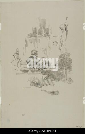 James McNeill Whistler. La fin de Picquet. 1894. United States. Lithographie de transfert en noir sur papier vergé crème Banque D'Images