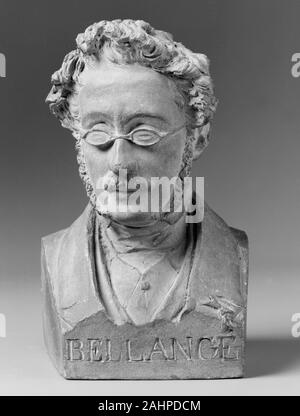 Jean-Pierre dantan. Buste de Joseph-Louis-Hippolyte Bellange. 1847. La France. Sols en terre cuite Banque D'Images