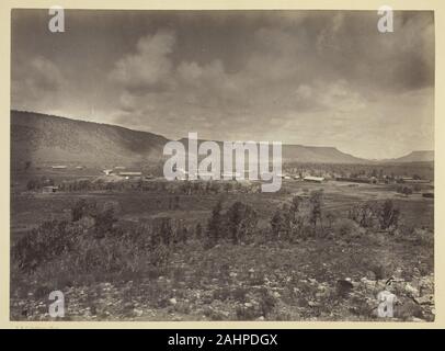 Timothy O'Sullivan. Vue éloignée du Camp Apache, Arizona. 1873. United States. L'albumine, de l'exploration géologique et géographique de l'album et sondages à l'ouest du 100e méridien, tome 1 Banque D'Images