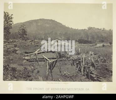 George N. Barnard. L'avant de Kenesaw Mountain, GA. 1866. United States. L'albumine, la plaque 31 de l'album vues photographiques de la campagne Sherman (1866) Banque D'Images