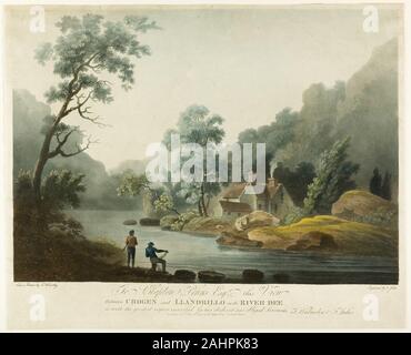 Francis Jukes. Entre Crogen & Llandrillo sur le R. Dee. 1793. L'Angleterre. L'aquatinte et la gravure en couleur sur papier Banque D'Images