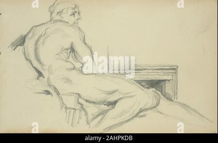 Paul Cézanne. Hercule au Repos. 1897. La France. Graphite sur papier vélin ivoire Banque D'Images