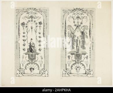 Louis Crépy, Jr.. Écran de 6 feuilles (311 & 312). 1700-1799. La France. Eau-forte sur papier Banque D'Images