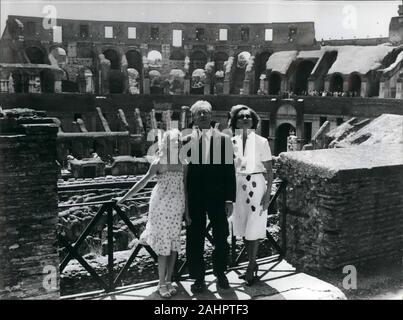 Juin 20, 1980 - Rome, Italie - Le Président Jimmy Carter visite le Colisée avec son épouse Rosalynn et sa fille de 12 ans, AMY. Plus tard, il est allé à Venise pour le Sommet européen de l'Ouest. (Crédit Image : © Keystone Press Agency/Keystone USA par ZUMAPRESS.com) Banque D'Images