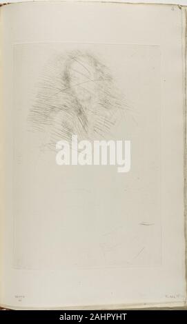 James McNeill Whistler. Leclercq. 1873-1877. United States. Pointe sèche, avec l'annulation, à peine, dans l'encre noire sur papier vergé ivoire Banque D'Images